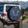 Sapphire Butterfly Gold Filigree Floral Baroque - Luxury Car Decor Gift for Butterfly Lover Spare Tire Cover - 3