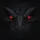 Glowing Fiery Eyes Monster Face - Dark Aesthetic Decor Gift for Creature Fans Spare Tire Cover - 6