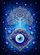 Deep Blue Silver Tree of Life Evil Eye Symbol - Mystical Home Protection Gift Garden Flag - 6