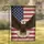 Bald Eagle American Flag Independence Day Gift for Veterans Garden Flag - 1
