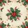 Holly Berries Leaves Winter Frost Parchment - Classic Vintage Christmas Gift Spare Tire Cover - 6