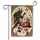 Krampus Santa Claus Holly Snowflake - Festive Christmas Holiday Gift Garden Flag - 3