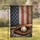 Vintage Baseball Glove Bat Ball Distressed American Flag Patriotic Home Decor for Sports Fans Garden Flag - 1