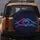 Intertwined Electric Pink Blue Neon Hands Prominent Heart - Love Connection Gift Spare Tire Cover - 5