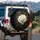 White Rose Gold Filigree Botanical - Everyday Luxury Decor Gift Spare Tire Cover - 3