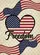 Bold Patriotic Waving American Flag Heart Freedom - USA 250th Anniversary 1776-2026 Garden Flag - 6