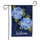 Blue Hydrangeas Welcome Floral - Everyday Outdoor Welcome Decor Garden Flag - 3