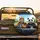 Confident Tiger Panda Highway Drive Scene - Road Trip Gift for Animal Lovers Spare Tire Cover - 2