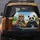 Confident Tiger Panda Highway Drive Scene - Road Trip Gift for Animal Lovers Spare Tire Cover - 5
