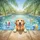 Golden Retriever Swimming Pool Beach Balls - Dog Lover Travel Essentials Gift Spare Tire Cover - 6