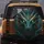 Majestic Dragon Teal Turquoise Scales Golden Filigree Glowing Aqua Lime Eyes - Fantasy Lover Gift Spare Tire Cover - 5