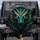 Majestic Dragon Teal Turquoise Scales Golden Filigree Glowing Aqua Lime Eyes - Fantasy Lover Gift Spare Tire Cover - 1