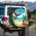 Red Blue Gold Macaws Tropical Beach Ocean Island Scene - Beach Lover Vacation Gift Spare Tire Cover - 3