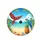 Red Blue Gold Macaws Tropical Beach Ocean Island Scene - Beach Lover Vacation Gift Spare Tire Cover - 4
