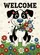 Black White Dog Tulips Daisies Welcome Sign - Thoughtful Entryway Outdoor Home Decor Garden Flag - 6