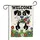 Black White Dog Tulips Daisies Welcome Sign - Thoughtful Entryway Outdoor Home Decor Garden Flag - 3