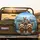 Five Happy Yorkshire Terriers Mountain Scene - Dog Lover Vehicle Accessory Gift Spare Tire Cover - 2