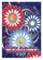 WELCOME Three Flowers Green Leaves Paint Splatters - Home Welcome Decor Gift Garden Flag - 6