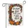Give Thanks Scripture Cross Autumn Pumpkins - Farmhouse Fall Thanksgiving Decor Garden Flag - 3