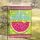hello SUMMER Watermelon Hot Pink Lime Green Polka Dot Stripe - Summer Decor Gift Garden Flag - 5