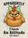 Grumpy Chicken Chick 'An Attitude' Funny - Farmhouse Home Decor Gift for Poultry Lover Garden Flag - 6