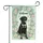 Welcome Black Labrador Dog Garden Flowers - Home Decor Gift for Dog Lover Garden Flag - 3