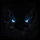 Glowing Piercing Electric Blue Reptile Eyes - Dark Fantasy Decor For Mystery Fan Spare Tire Cover - 6