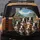 Happy Border Collies Australian Shepherd Tropical Village - Road Trip Dog Lover Gift Spare Tire Cover - 5