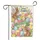Happy Easter Bunnies Lush Spring Flowers Decorated Eggs - Holiday Home Decor Garden Flag - 3