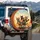 Four Cats Sunglasses Bowtie Collar Road Trip - Cat Lover Gift Spare Tire Cover - 3