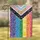 Progressive Pride Flag White Decorative Motifs - Pride Celebration Gift for LGBTQ+ Supporter Garden Flag - 1