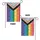 Progressive Pride Flag White Decorative Motifs - Pride Celebration Gift for LGBTQ+ Supporter Garden Flag - 4