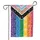 Progressive Pride Flag White Decorative Motifs - Pride Celebration Gift for LGBTQ+ Supporter Garden Flag - 3
