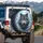 Majestic Gray Wolf Yellow Eyes - Wildlife Lover Outdoor Adventure Gift Spare Tire Cover - 3