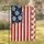 Distressed American Flag Paw Prints - Patriotic Home Decor Pet Lover Gift Garden Flag - 1