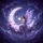 Purple Winged Fairy Crescent Moon Fantasy - Home Decor Gift for Fantasy Lover Spare Tire Cover - 6