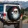 Santa Claus Dark Sunglasses Red Hat - Christmas Holiday Gift for Him Spare Tire Cover - 3