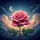 Pink Rose Moon Stars Night Sky Celestial - Home Decor Gift for Stargazer Spare Tire Cover - 6