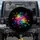 Glowing Rainbow Paw Prints Black - Pet Lover Gift for Dog Cat Owners Spare Tire Cover - 1