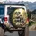 Schnauzer Dog Family Journey Scenic Path - Dog Lover Gift for Travel Spare Tire Cover - 3