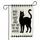Black Cat Angel Whiskers Buffalo Plaid - Cat Lover Home Decor Gift Garden Flag - 3