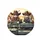 Cool Cowboy Cat Sheriff Cat Vintage Car Western Road Trip Gift for Cat Lovers Spare Tire Cover - 4
