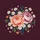 Deep Burgundy Lush Peony Daisy Berry Foliage Floral - Outdoor Lifestyle Gift Spare Tire Cover - 6