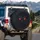 Glowing Demonic Eyes Scowling Monstrous Head - Foreboding Vehicle Accessory Spare Tire Cover - 3