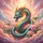 Roaring Teal Gold Eastern Celestial Dragon Pink Lotus - Gift for Dragon Lover Spare Tire Cover - 6