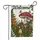 Welcome Text Woodland Floor Mushrooms Ferns Butterflies Snail Scene - Home Decor Gift Garden Flag - 3