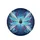 Glowing Blue Dragonfly Feathers Berries Swirls Splatters - Wildlife Lover Gift Spare Tire Cover - 4
