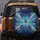 Glowing Blue Dragonfly Feathers Berries Swirls Splatters - Wildlife Lover Gift Spare Tire Cover - 5