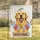 Golden Retriever Hydrangea Welcome - Garden Decor Gift for Dog Lovers Garden Flag - 1