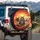 Startled Siamese Tabby Persian Cats Fiery Sunset - Cat Lover Travel Spare Tire Cover - 3